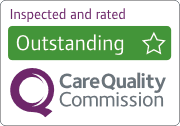CQC Outstanding Logo - Unique Senior Care