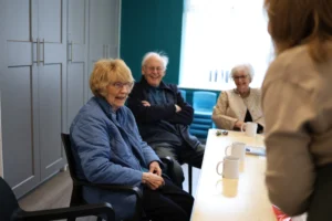 Attendees at the knowle and dorridge memory cafe