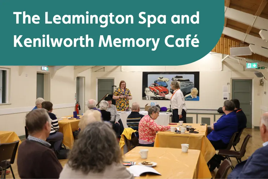 A shot of attendees at the Leamington Spa and Kenilworth memory cafe open day