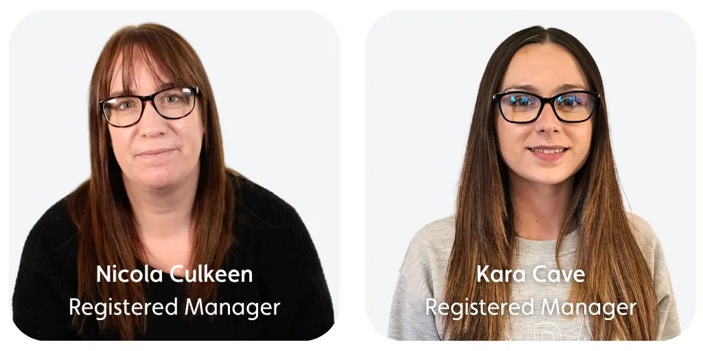 Nikki & Kara registered managers for Coventry, Kenilworth, Solihull and surrounding areas
