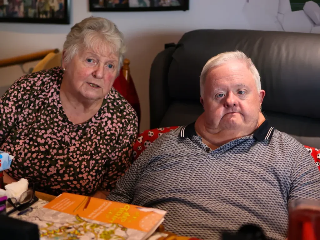 Olga and he son Sean who are clients of Unique Senior Care