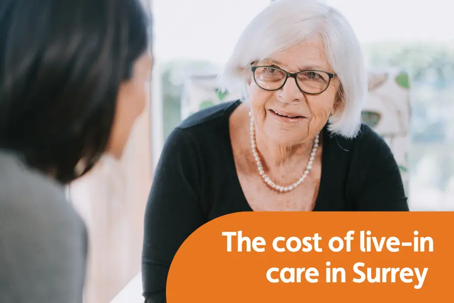 Surrey live-in care costs
